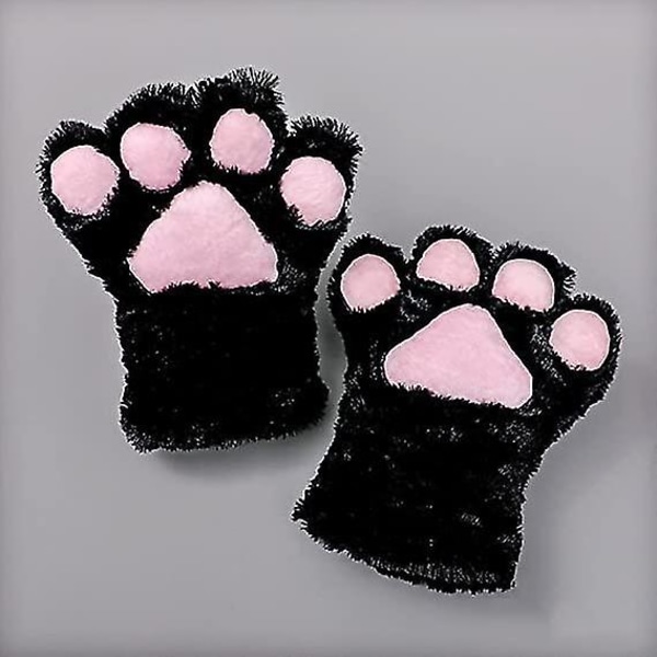 Cosplay Eläin Kissa Susi Karhu Koira Kettu Tassut Kynnet Rukkaset Käsineet (vaaleanpunainen musta) (1 pari)