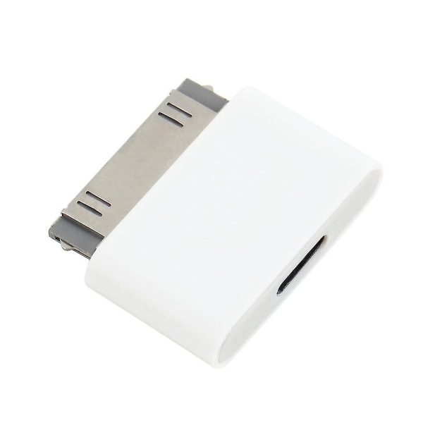 30Pin Docking M til 8Pin F Dataadapter for iPhone 4 iPad 2 3