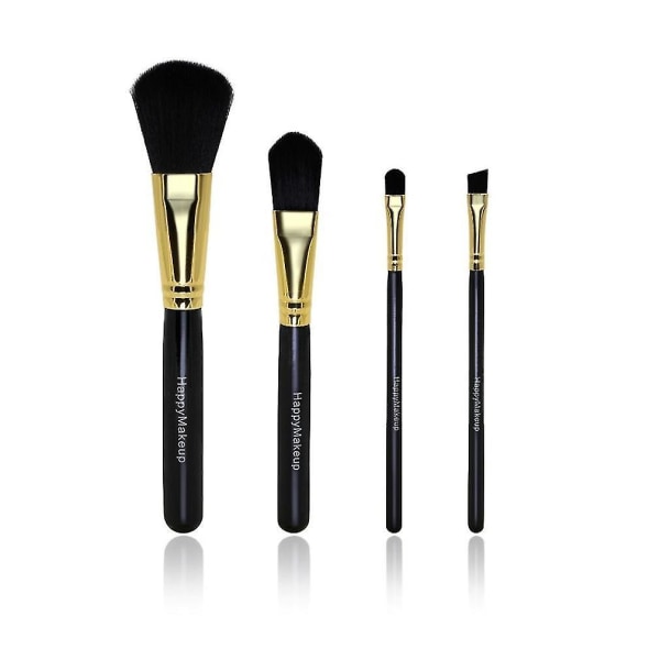 Happy-makeup 4 stk. Kvinders Foundation Pensler med Træhåndtag
