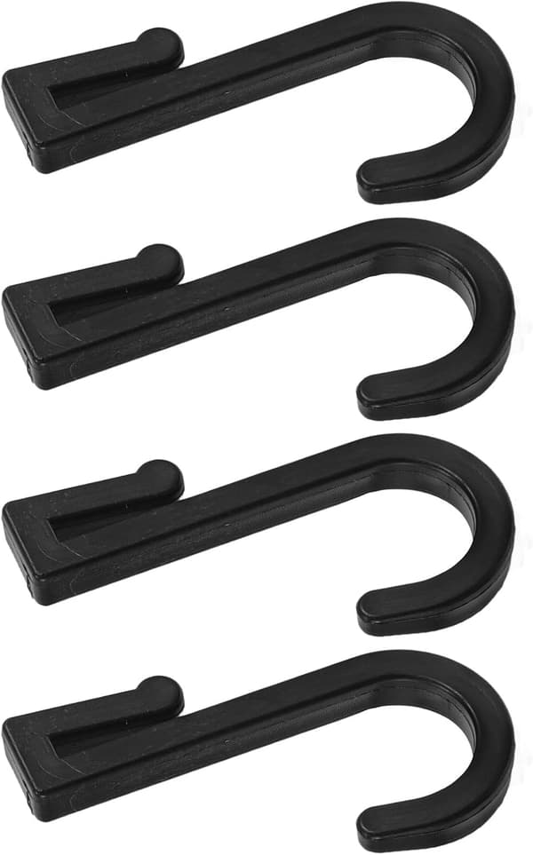 4 st små J-krokar väggfästen plast multifunktionella hängande föremål modern elegant design