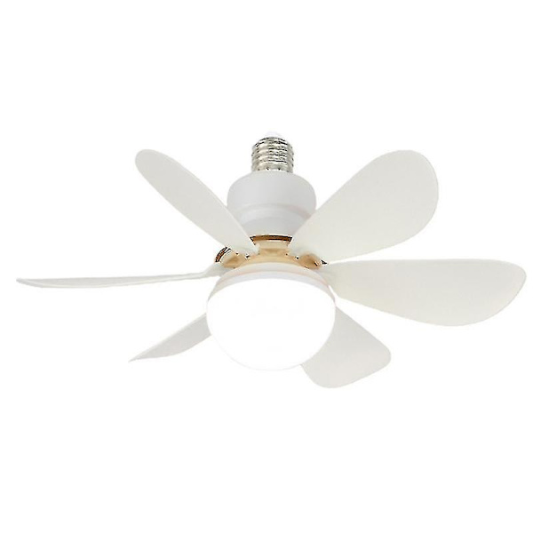 Takfläkt med lampa 2-i-1 Ac86v-265v 110v 220v Chandelierfläkt för inomhuskontor White