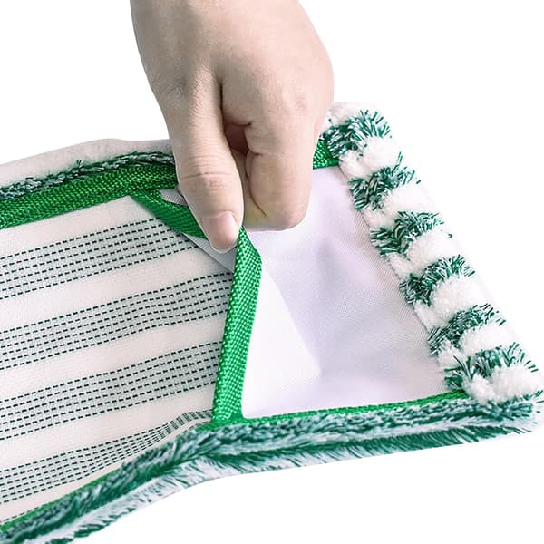 2 stk. mikrofiber moppeputer påfyll gjenbrukbare erstatningsvaskbare kompatible Libman flatmoppklut