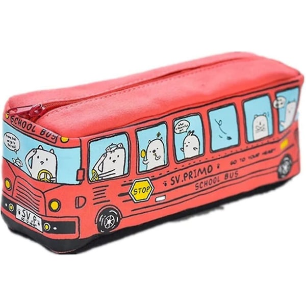 Bussi Case Suurikapasiteettinen Opiskelijan paperitavaralaatikko Sarjakuva  kynäpidikepussi Punainen 20x7cm kynäkotelot punaiset1kpl 048b | Fyndiq