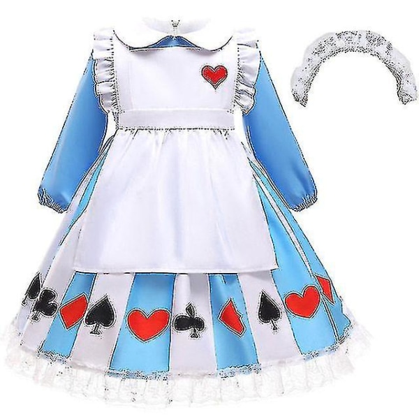 Tjejer Anime Barn Lolita kostym 120 (5T)