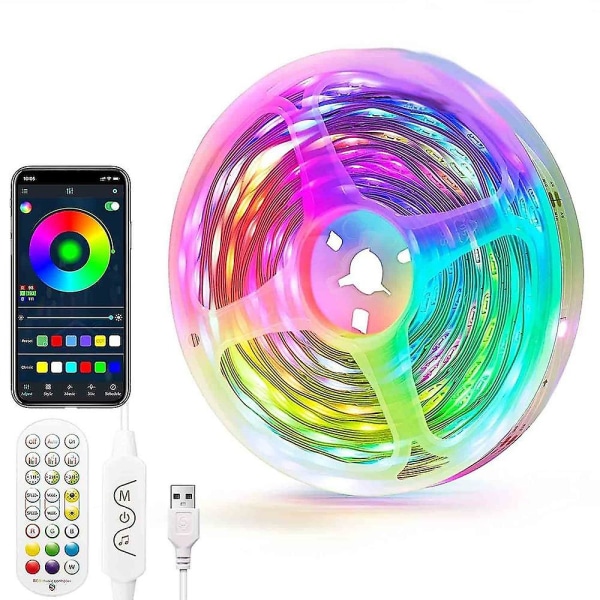 RGBIC Adressbar LED-remsa 10m 32.8ft Drömfärg Appkontroll