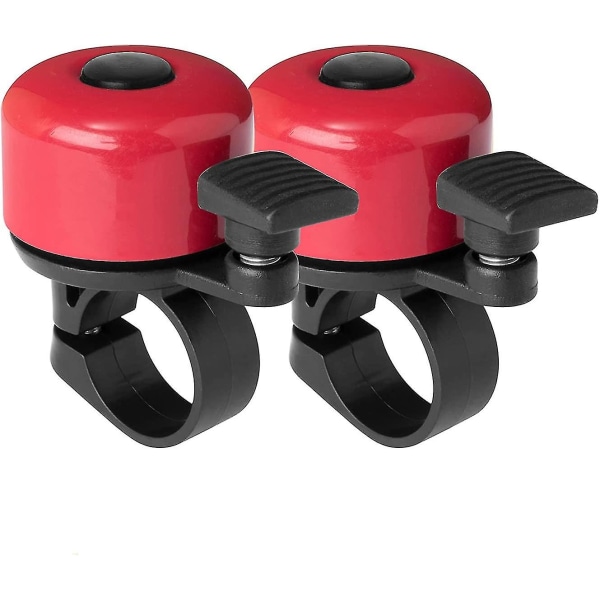 Cykelklocka, 2-pack, Hög och Melodiös Ljud, Klassisk Mini Cykelklocka