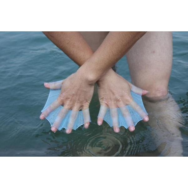 2 par frøkløer frø silikone hånd pu håndvævede svømmepadler Svømmehjælpemidler til børn
