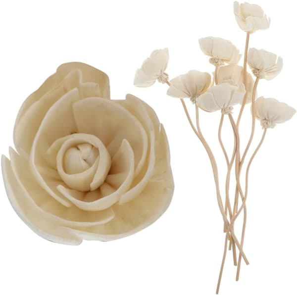 9st Blomdoftspridare Eleganta rottingpinnar för eterisk oljediffusion