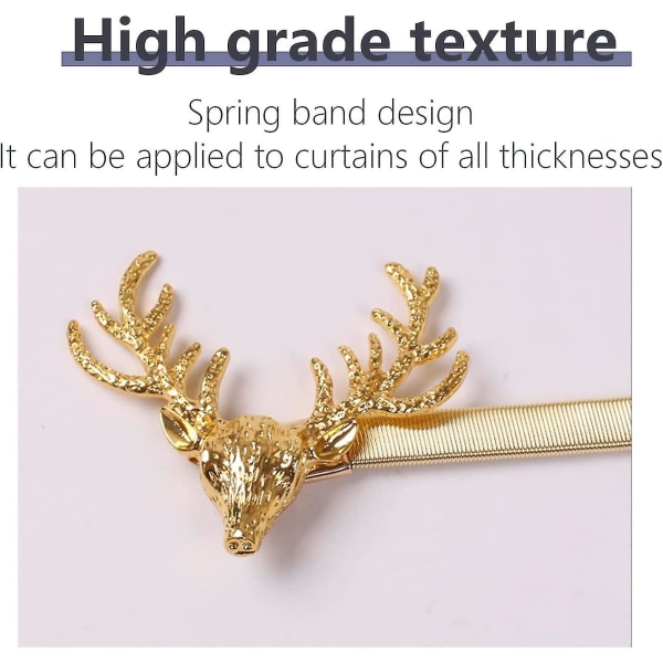 4 stk Magnetisk bindingsrygg for gardiner, Creative Deer magnetisk gardinbinder
