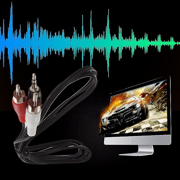 3,5 mm:n liitäntäpistokkeesta 2 RCA-uros stereoliitäntä Y-sovitinkaapeli
