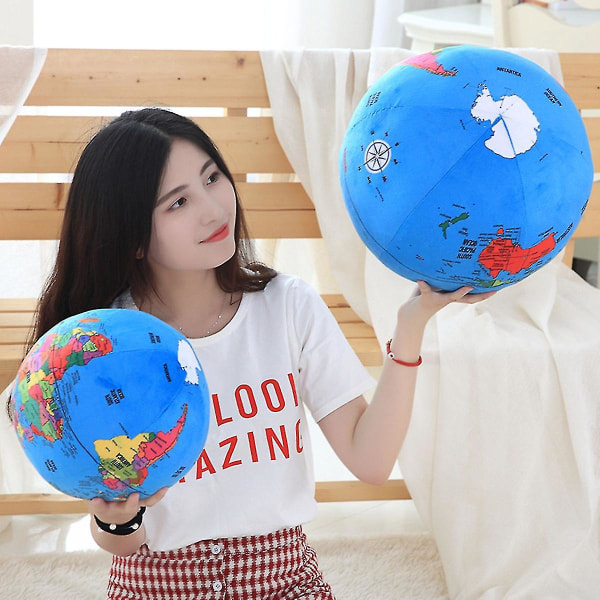 24-31cm Globus Plussjeleker Stuffet Leke Terrestrisk Globus Plussjedokke Kawaii Barnehage Student For Barn Leke 31CM