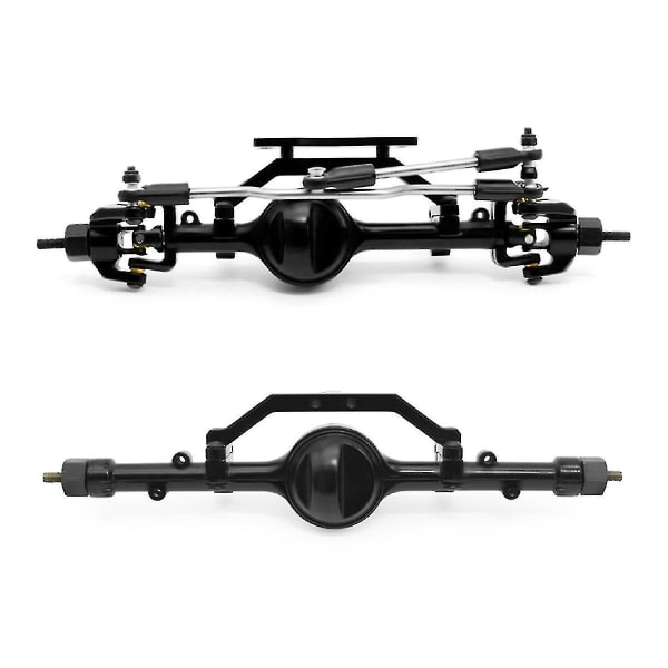 Helt nye CNC-bearbeidede metall D90 for- og bakaksler for 1/10 RC crawlerbil D90 Gelande II Yota II aksel oppgradering - Yuhao