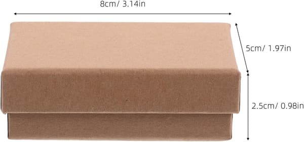24 st rektangulära små smyckesaskar, förpackningslåda för smycken i bulk