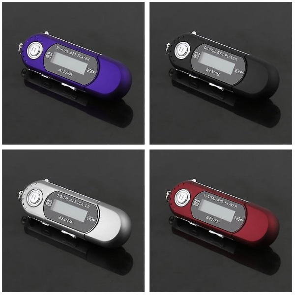 Mini USB 2.0 -muistitikku LCD-näytöllä ja MP3-musiikkisoittimella