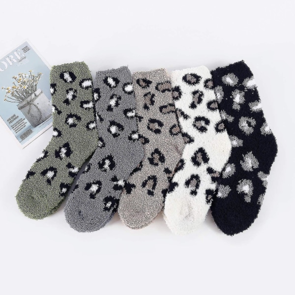 Dam Plushstrumpor Varma Tofflorstrumpor Vinter Fluffiga Strumpor Bekväma Plushstrumpor
