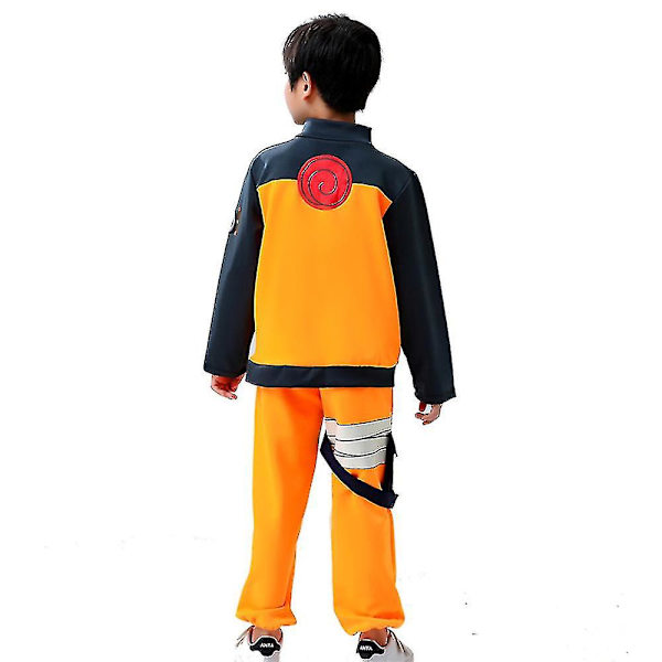 Anime Uzumaki Kostyme Fancy Up Antrekk Jakke Bukser Sett For Barn Gutter XL