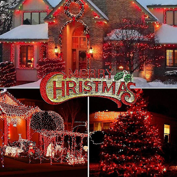 Julgransslingor för fönster 6x1m 300 LED 9 Färger Fjärrkontroll