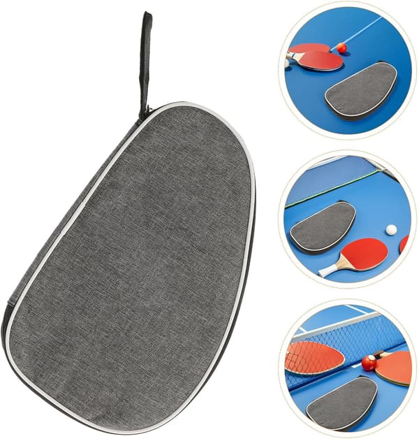 2 st bordtennisracketfodral med dragkedja, bärbart skyddande pingis