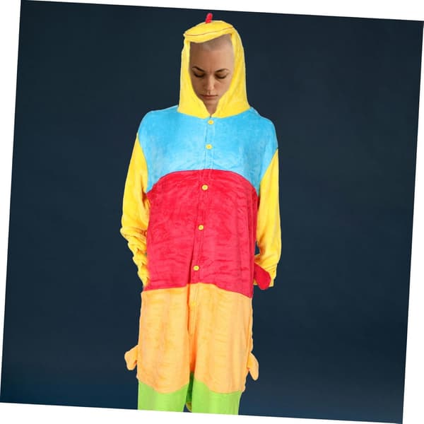 Larv-onesie-pyjamas Mysig flanell Mjuka djursovkläder