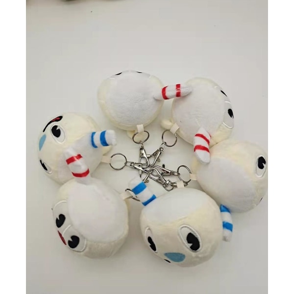 Cuphead Cuphead Plussileluriipus Muki Mugman Avaimenperäriipus red