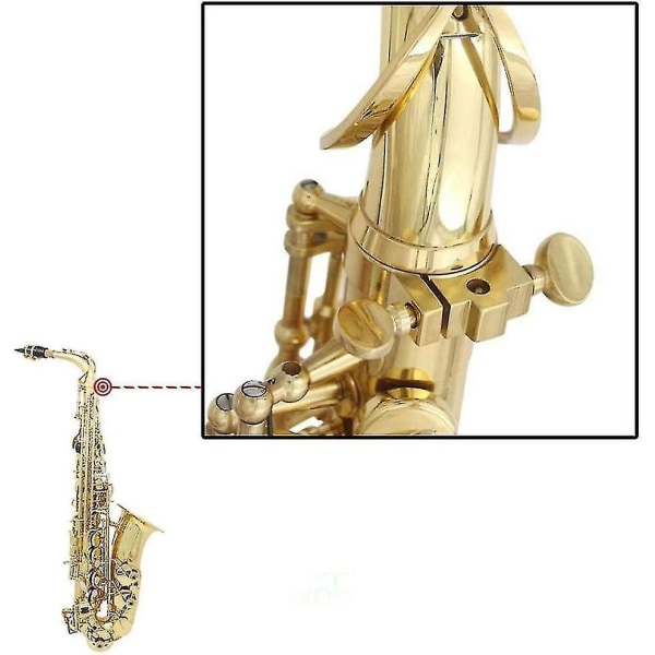 Saksofonin kiristyskaularuuvi Saxin korjausosat 5 kpl kultaa