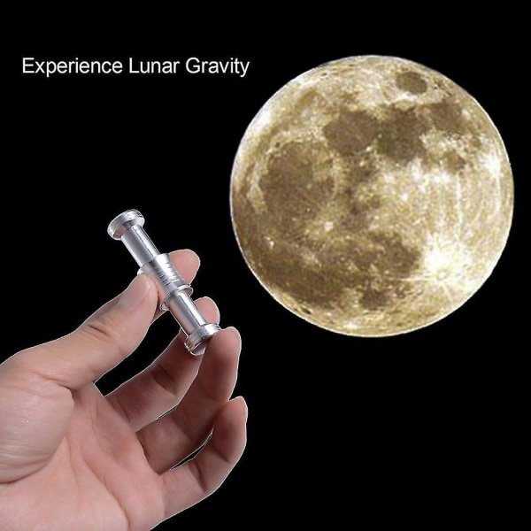 Fidget skrivbordsleksak som visar gravitationen på månen Mars Earth Moondroppe med stativ