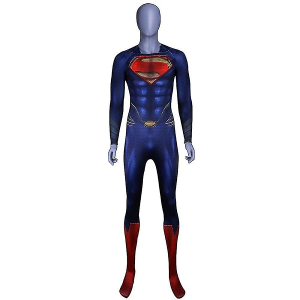 Superhjältekostym för män med jumpsuit och body M