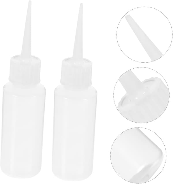 20 stk. plastklemflasker for limapplikator Små påfyllbare dråpeflasker
