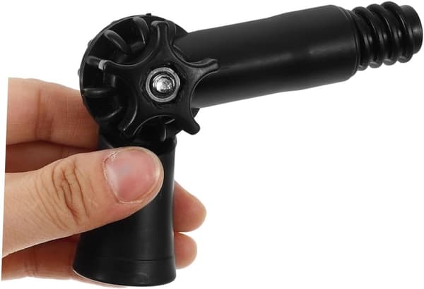 2 st vinkeladapter för förlängningsstänger med standardgängad spetsfogadapter
