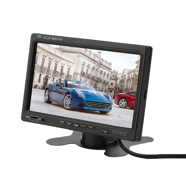 Bil TFT LCD-skærm 7" skærm bagudvendt parkeringsskærm