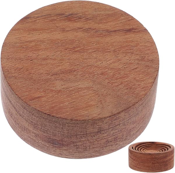 Eterisk oljediffuser Bil Dekorativ Aromaterapi Diffuser Tre Rund Eterisk Oljediffuser