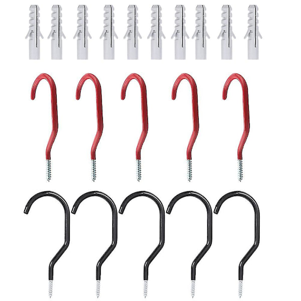 10 Set Takkrok Cykel Förvaring Hängare Stål Garage Förvaringskrok Garage Cykelkrokar Garage Takkrok Garage Krokar