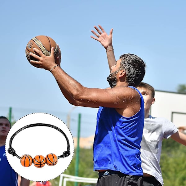 Smykkearmbånd med sportstema, justerbare fotball-, basketball-, amerikansk fotball- og baseballarmbånd, sportsfest