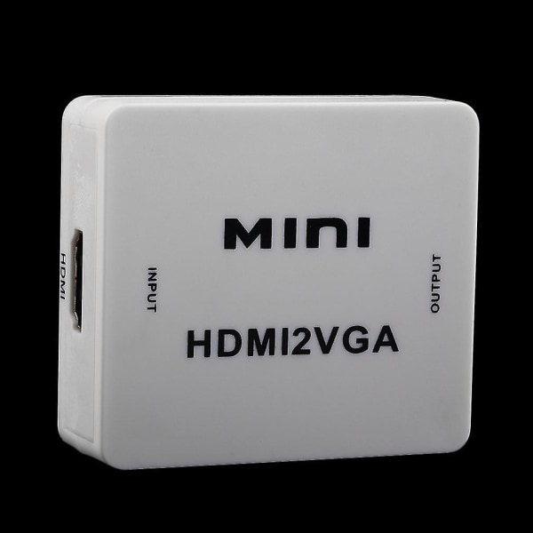 Mini HDMI till VGA Audio HDTV PC Laptop Adapter