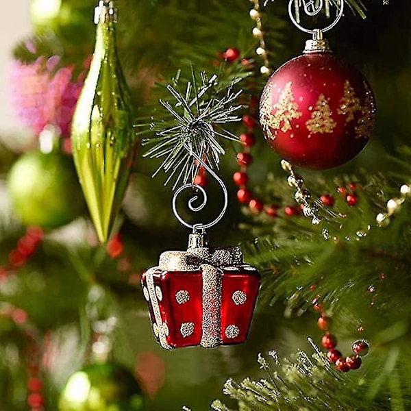 S-formede Ornamentkroker i Metall for Julefestdekorasjoner
