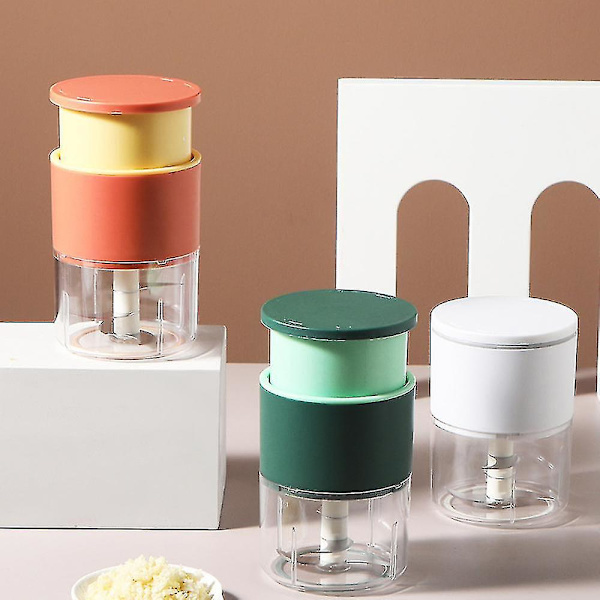 Mini Chopper Cutter Køkkenredskab Gadgets Hvidløg Urter Nødder Grøntsager Løg Masher 304 Rustfrit Stål