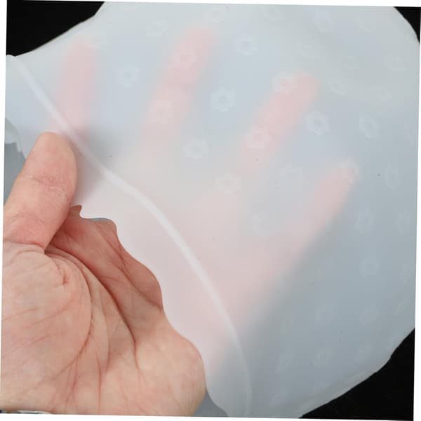 Silikon hårfargehette for striper Gjenbrukbar hårfargehette Elastisk bånd for salong Hjemmefrisering