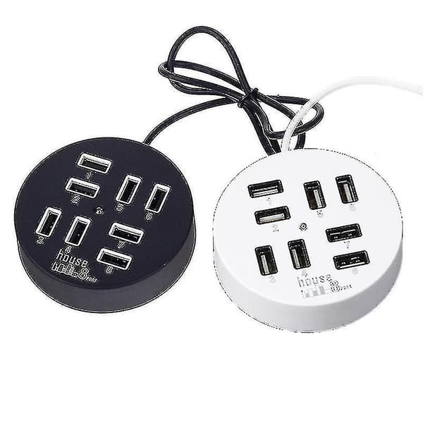 USB 8-Ports Boks Multi-Dataoverføring 2.0 Hub Splitter