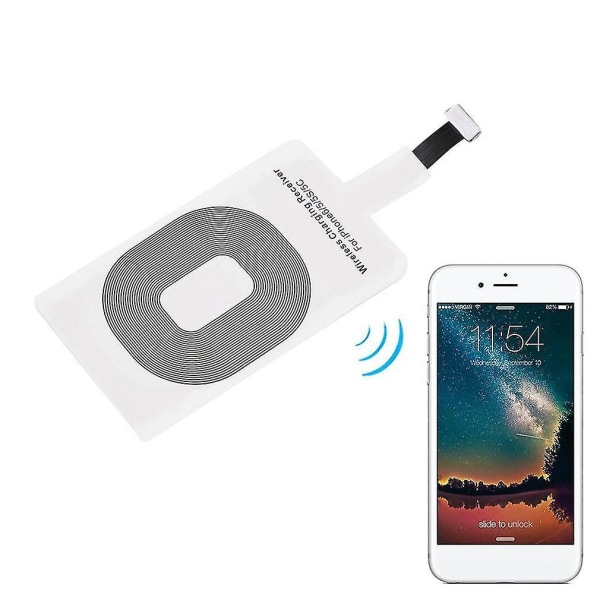 Ultratynd trådløs opladningsplade modtager-tag til iPhone