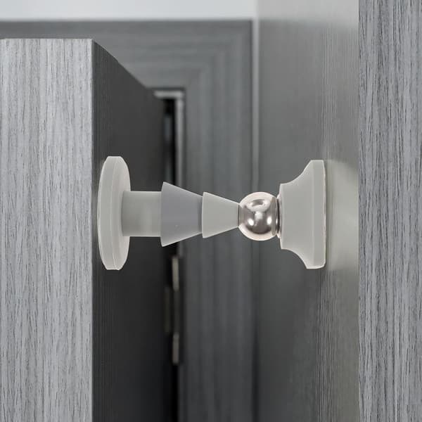 Magnetisk dørstopper gulvmontert liten silikon dørstopper for hjemmebad leilighet gulvmontering