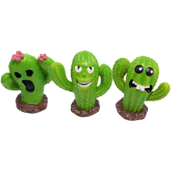 Mini Resin Håndverk Dekorasjoner Mini Kaktus Potteplanter Mini Figurer Dekorasjon