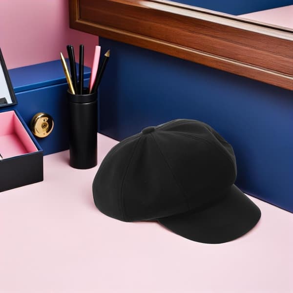 Retro Baret Hat til Kvinder Blødt Uldmateriale Stilfuldt Fransk Design