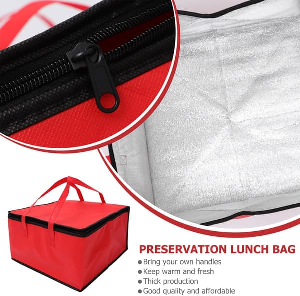 Take-out Bag Matbevaringspose Isolert Varmekonservering Ikke-vevde Stoffer Aluminium