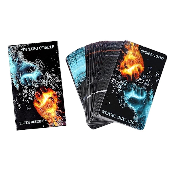 Oracle Card Yin-Yang Tarot Kortdæk Spirituel Fysisk Planetarisk Zodiac Element