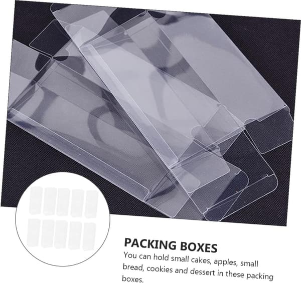 26 st PVC-plastförvaringslådor, multifunktionella rektangulära förvaringsbehållare 5x5x15cm