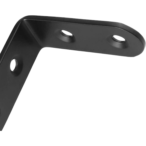 20 st 50mm x 50mm Höger Vinkel Rostfritt Stål Hörnbeslag - 90 Grader Metall L-Forma Hörnfix