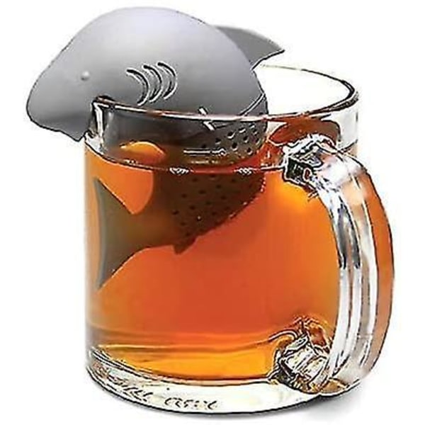2-pack Silikon Teinfuser Söta Haj & Ubåt Återanvändbar Handtag