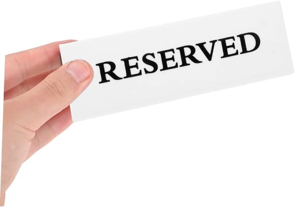 4st Stolsreserverade Skyltar Reserverade Sittplatsskyltar för Bröllopsfest för Evenemang Restaurang