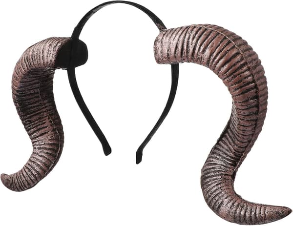 Morsom Halloween Cavel Horn Hodeplagg Hårtilbehør Lett Kostymerekvisitt
