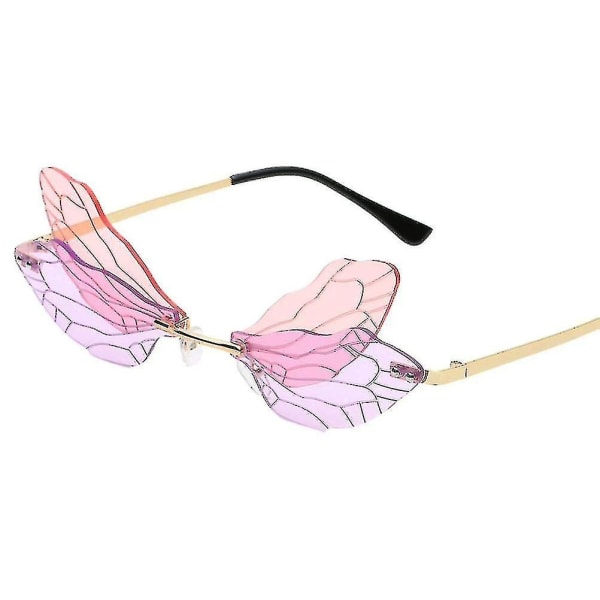 Butterfly Solbriller Innfatningssolbriller Metallramme Uv-beskyttelsesbriller